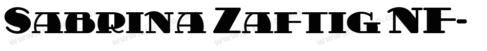 Sabrina Zaftig NF字体转换